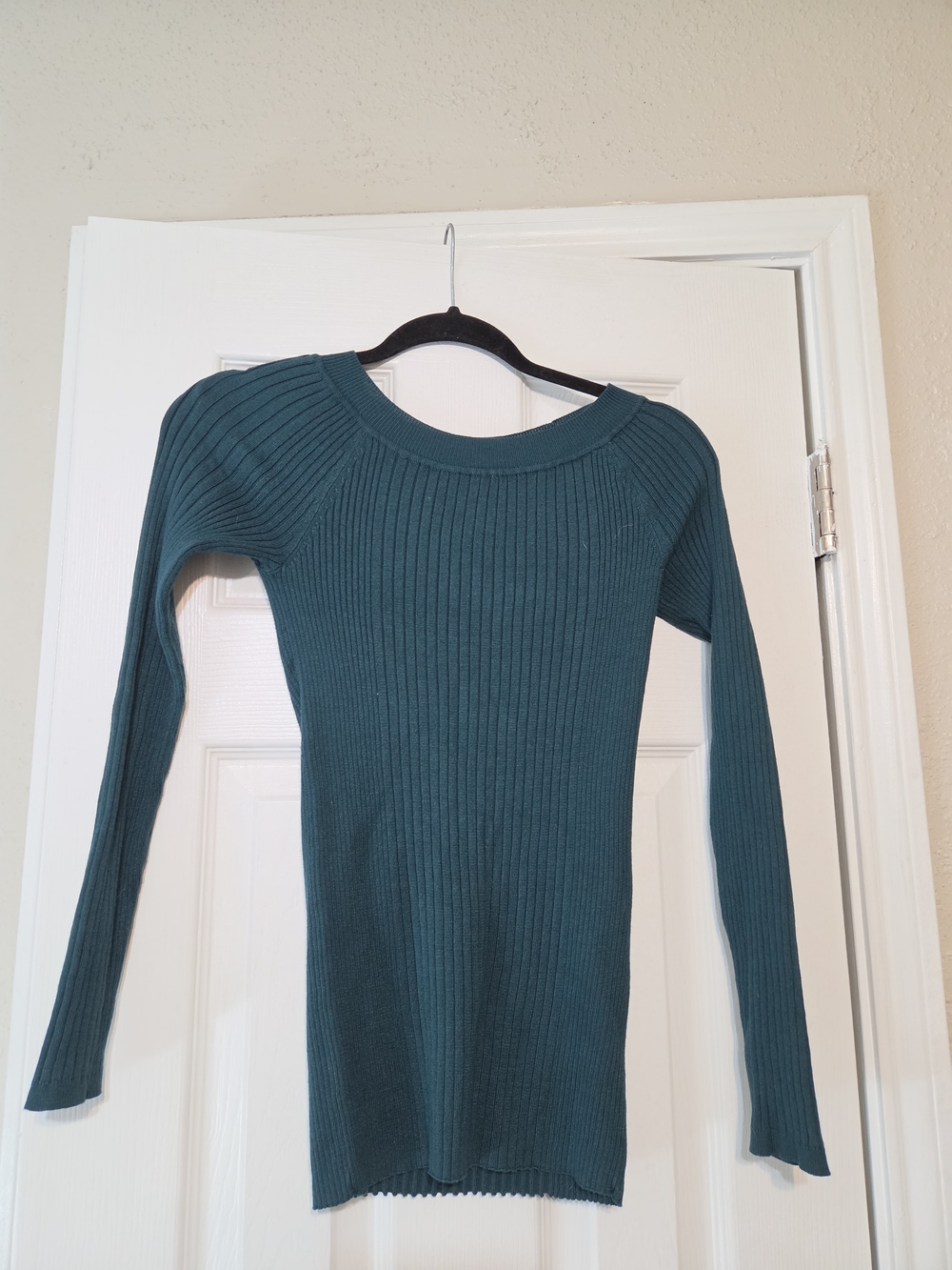 Rue21 Teal Ribbed Crew Neck Sweater